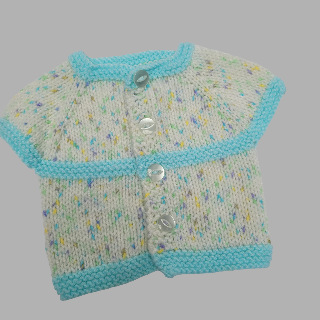 Hand-knitted cardigan